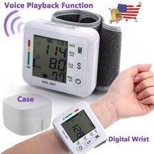 Automatic Wrist Blood Pressure Monitor BP Cuff Gauge Heart Rate Machine Tester