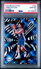 Jared Mccain 2024-25 Panini Revolution #124 Cosmic /99 (RC) PSA 10