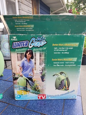 Ames Water Genie Bottomless Watering Can Retractable Hose Reel 40 Ft Hose
