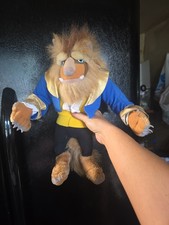 Vintage 1992 Mattel Walt Disney 14  Beauty and The Beast Plush Stuffed Animal