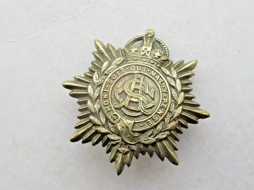 WW1 Era Army Service Corps (ASC) Non Voided Cap Badge