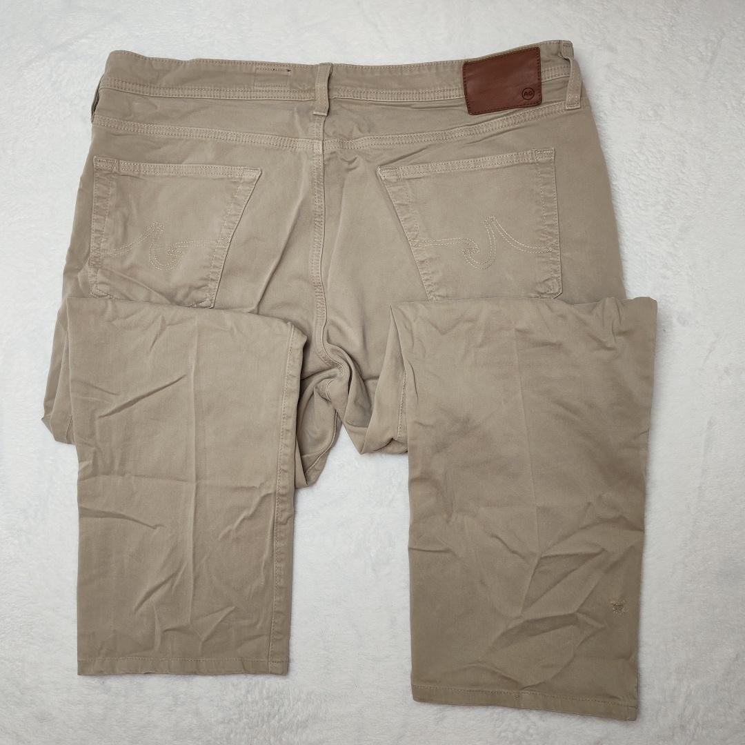 AG Adriano Goldschmied Everett Jeans Mens 38x26 Beige Straight Stretch Denim thumbnail 6