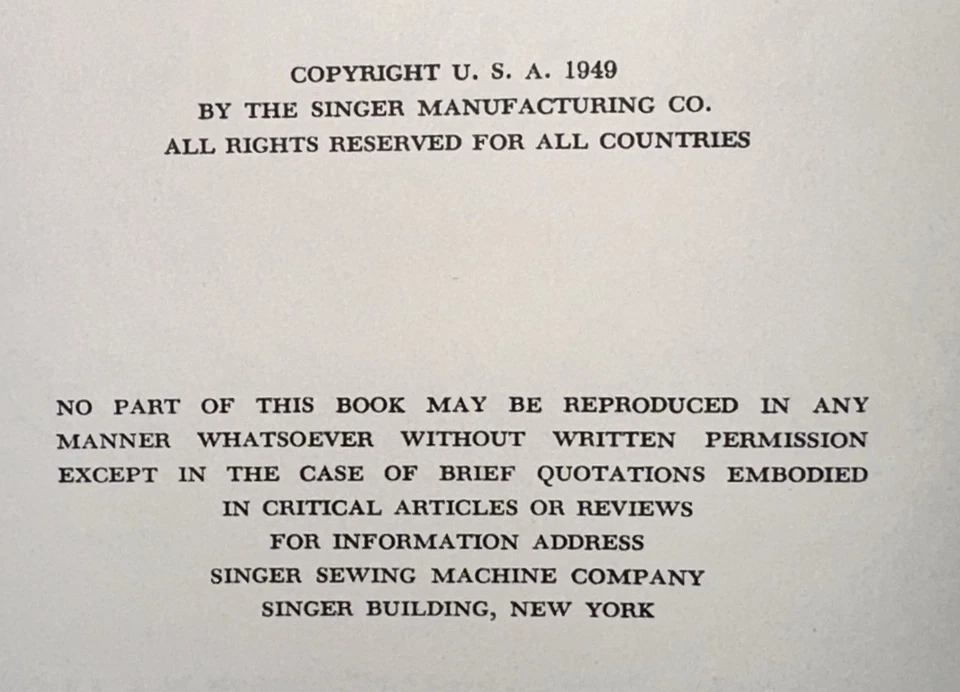 Винтажная книга для шитья Singer Mary Brooks Picken 1949 г. в твердом переплете домашний декор рукоделие - Изображение 2 из 3