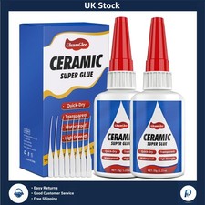 Ultra Strong Ceramic Repair Glue Instant Waterproof Adhesive 35g 2 Pack