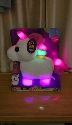 BRANDNEU Adopt Me Neon Einhorn beleuchtet Plüschtier Stofftier verpackt ungeöffnet RAR 