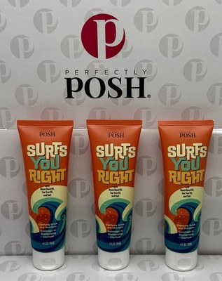 Qty 3 - Perfectly Posh Surfs You Right Clarifying Scrub & Shampoo - Tea Tree Oil