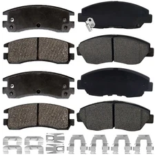 Front and Rear Brake Pads Kit For Chevy Suburban Tahoe Gmc Sierra 1500 NJ A12