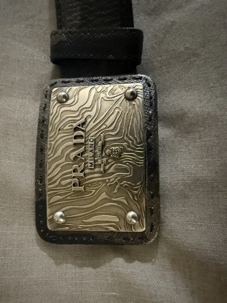 PRADA Leather Black Belts for Men for sale | eBay