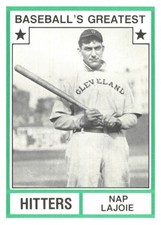 1982 TCMA Greatest Hitters #24 Nap Lajoie OFF CENTER Cleveland Indians HOF