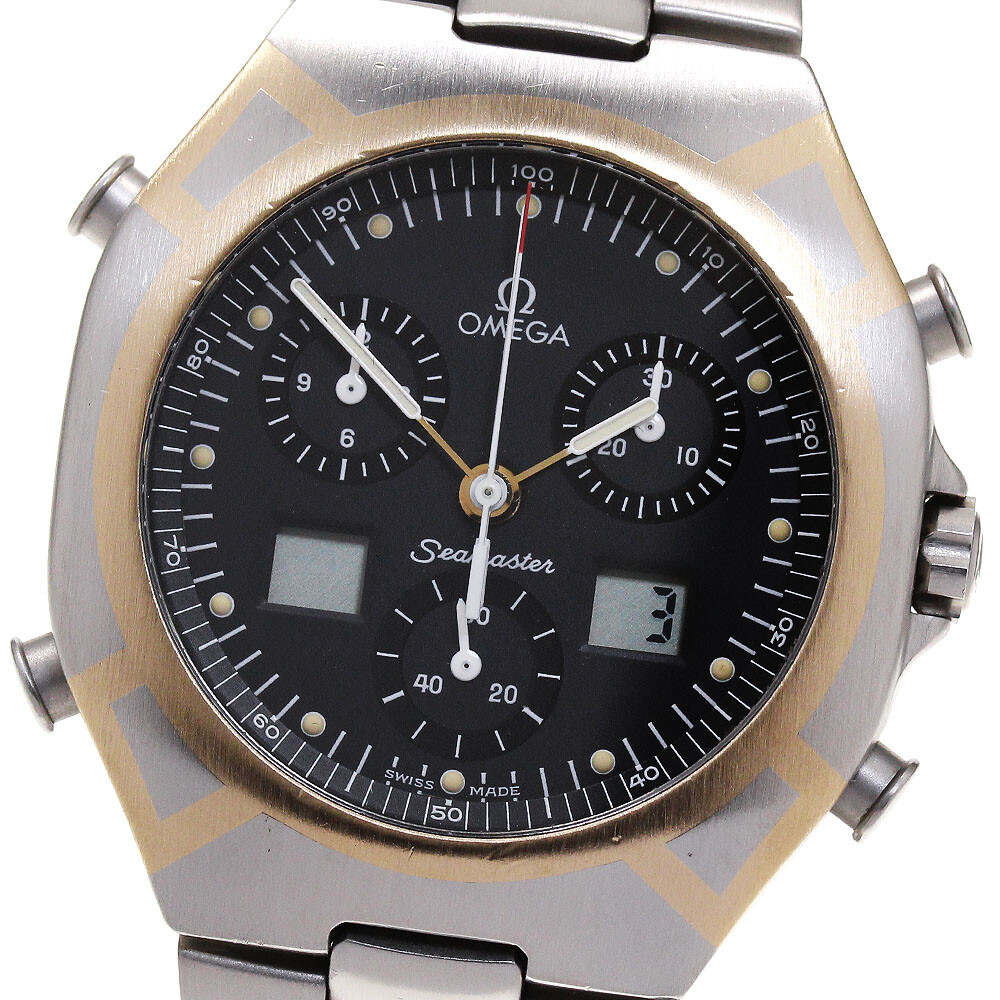 OMEGA Seamaster Polaris Chronograph Black Dial Quartz Men