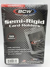 BCW Semi-Rigid Card Holders #1 1 Pack of 50 S...