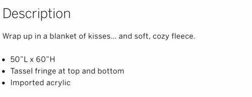 Victoria’s Secret JUST A KISS Eau de Parfum (1.7 fl.oz.) and VS Throw Blanket - Picture 9 of 9