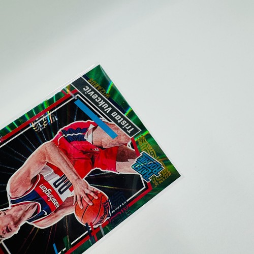 2023-24 Panini Donruss Green Holo Laser Rookie #230 Wizards Tristan Vukcevic - Picture 4 of 6