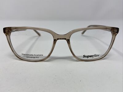 Superflex SF-574 S314 53-18-140 Brown Crystal Full Rim Eyeglasses Frame G472