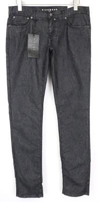 Richmond Herren Jeans W32 Super Skinny Fit Schwarz Baumwollmischung 5-Pocket