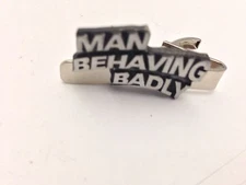 Man Behaving Badly refA86 English Pewter emblem on a Tie Clip 4cm long by SB