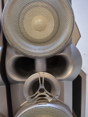 JVC Twin SP-HXZ1 PAIR Silver Speakers + Subwoofers For Stereo HX