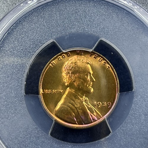 1939 LINCOLN CENT PCGS MS67+RD LOT Z 29 - Picture 4 of 10