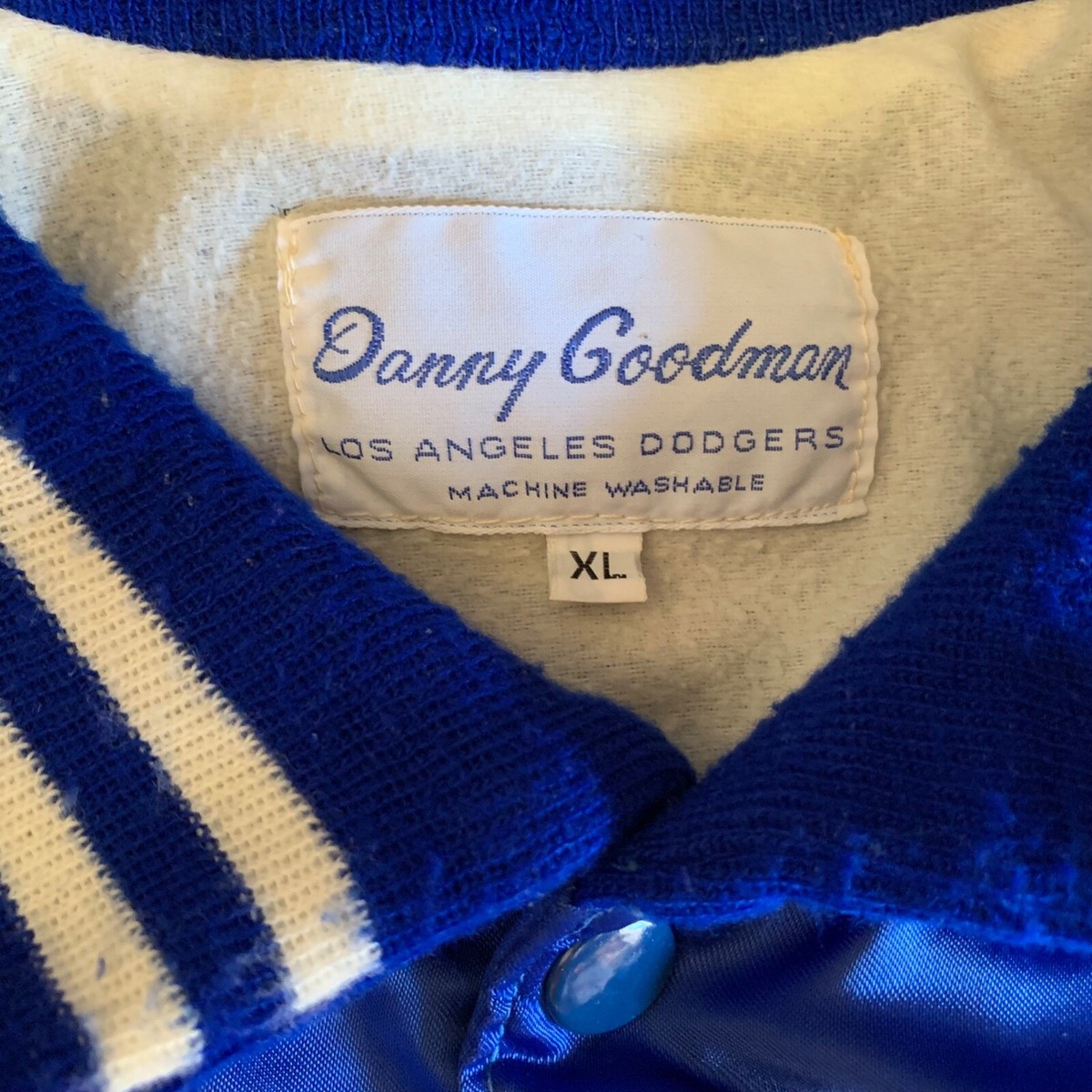 1960s - 1970s LOS ANGELES L.A. DODGERS SATIN BOMBER XL