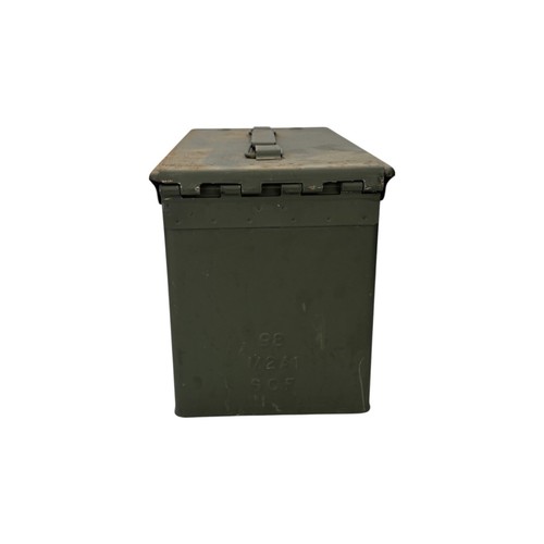 2x Caja de municiones M2A1 verde ejército italiano 50 cal / ejército militar de hojalata - Imagen 4 de 7