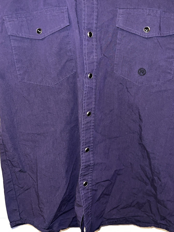 Camisa Roper Western Botón NIÑOS XL (16-18) - Perla Broches-Sólida Manga Larga-BONITA Foto 3 de 4