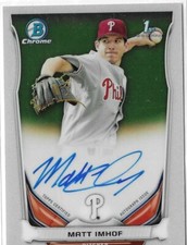 MATT IMHOF 2014 Bowman Chrome Draft Draft Pick Autograph/Auto