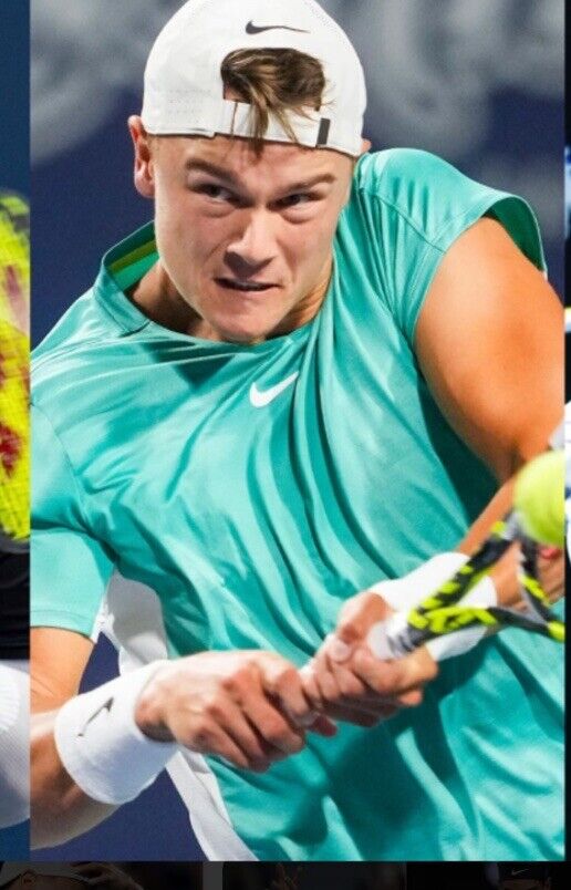 Holger Rune Nike Court Advantage Printed Crew Washed Teal Holger Rune Nike Court Advantage Printed Crew Washed Teal