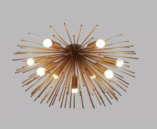 Lampadario A Soffitto 9 Luci Vintage Di Mezz'epoca A Forma Di Riccio