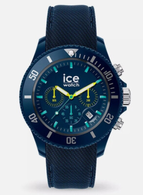 Ice-Watch ICE 020617 Chrono blue lime Large Chronograph Silikon blau Neu M19