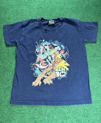 Y2K Ben 10 Alien Cartoon Network Boys Size Graphic Short Sleeve
