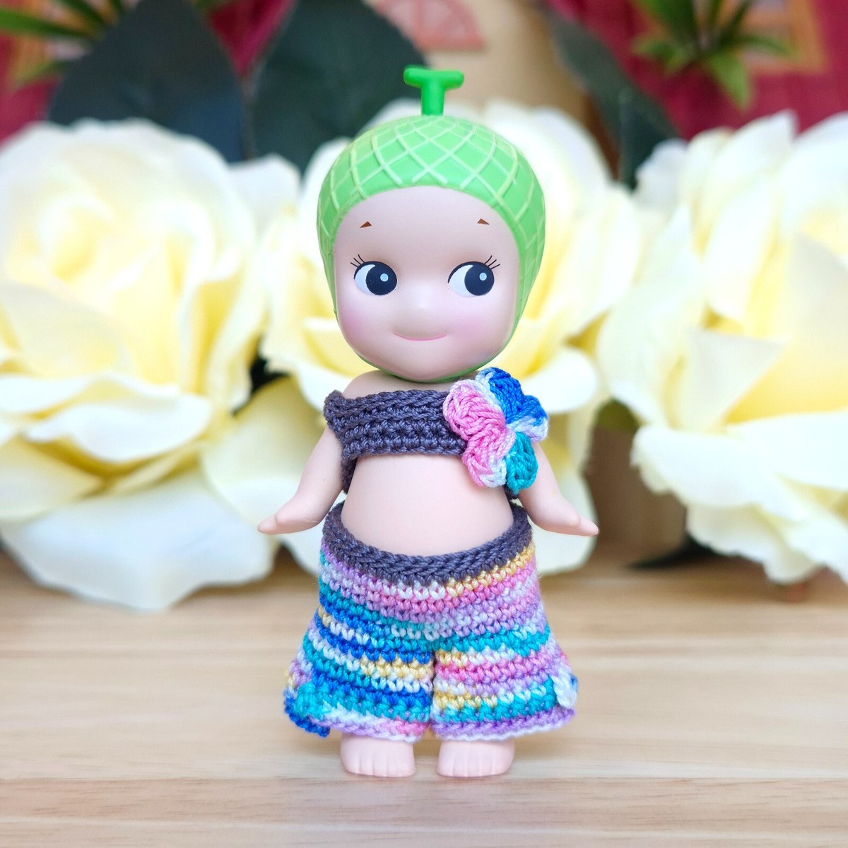 Authentic] 🍈 Melon Sonny Angel Fruit Series ✨ Handmade Crochet