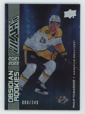 2021-22 SPx UD Black Obsidian Rookies 080/349 Philip Tomasino Rookie  Nashville