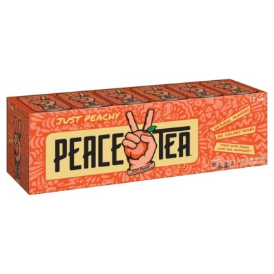 Peace Tea Just Peachy Fridge Pack Cans, 12 fl oz, 12 Pack | eBay