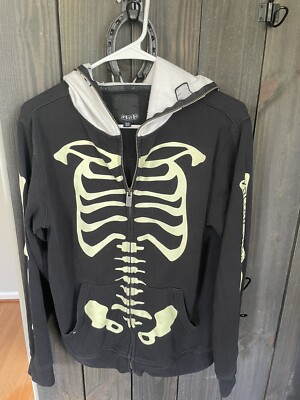 【BLACK】Skelton hoodie 10-13-