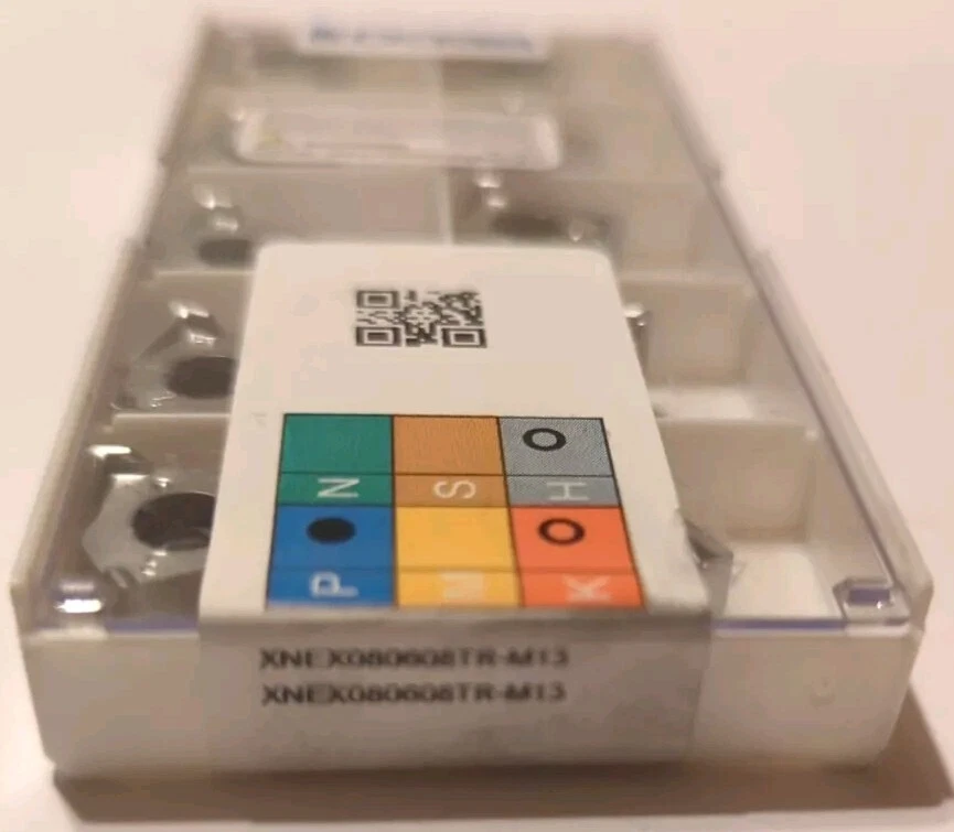 INSERTOS SECO XNEX080608TR-M13, MP1501. PACK DE 10 INSERTOS INDEXABLES 6 CARAS NUEVOS Foto 2 de 4