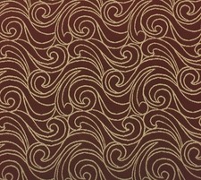 OUTDURA FROLIC POPPY RED BEIGE JACQUARD OUTDOOR FURNITURE FABRIC BY YARD 54"W