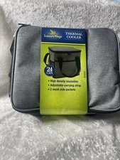 🆕Leisure Ways Grey  Thermal Cooler 24 can high density insulation 2 carry strap