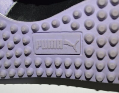 Women's Puma Black and Purple Suede Running Athletic Shoe Size 7