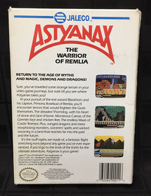 COMPLETE Astyanax NES Nintendo CIB Manual BOX Game CARTRIDGE Sleeve - TESTED