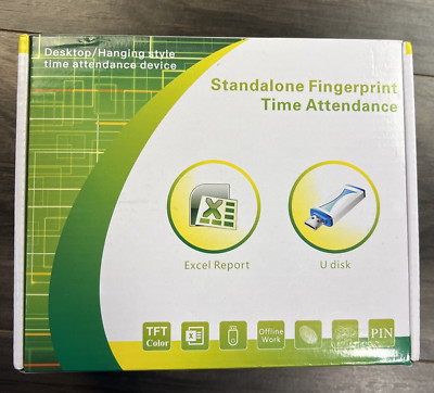 Acroprint BioTouch Self-Contained Automatic Biometric Fingerprint Time Clock NEW