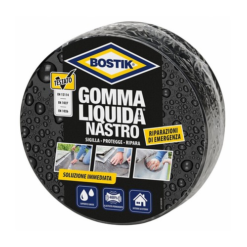 Impermeabilizzante Bostik Gomma Liquida Nastro Sigillante Riparazione 7,5cm x 5m - Foto 2 di 5