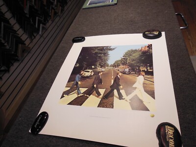 The Beatles Abbey Road Iconic Album Cover Lithograph Ultra Rare