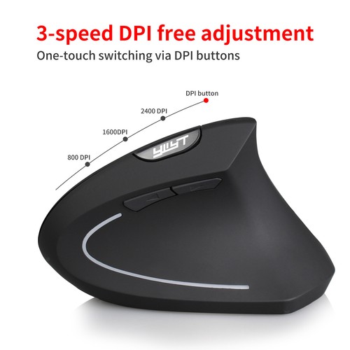 ABS Optical Vertical Mouse Ergonomic Upright Mouse for Office Home Notebook - Picture 5 of 12