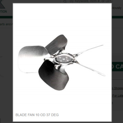 BLADE FAN 10 OD 37 DEG # 9131383-01