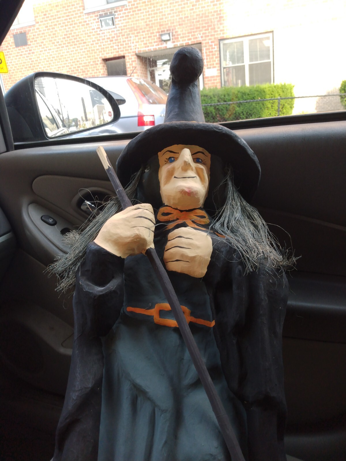 LARGE VINTAGE PAPER MACHE WITCH 26" TALL HALLOWEEN eBay