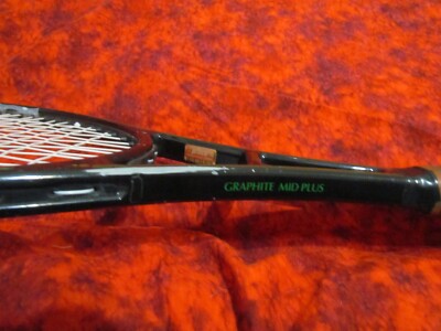 Vintage 1987 Prince Graphite Mid Plus Leather Grip 4 5/8 (5