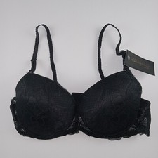 Frederick's Of Hollywood Women's Take My Heart Contour Bra Size 36C Black Lace