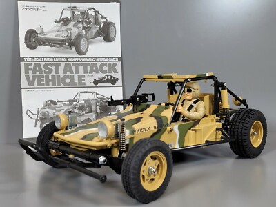 Expert Built XB Tamiya 1/10 Fast Attack Vehicle FAV Chassis with Motor ONLY