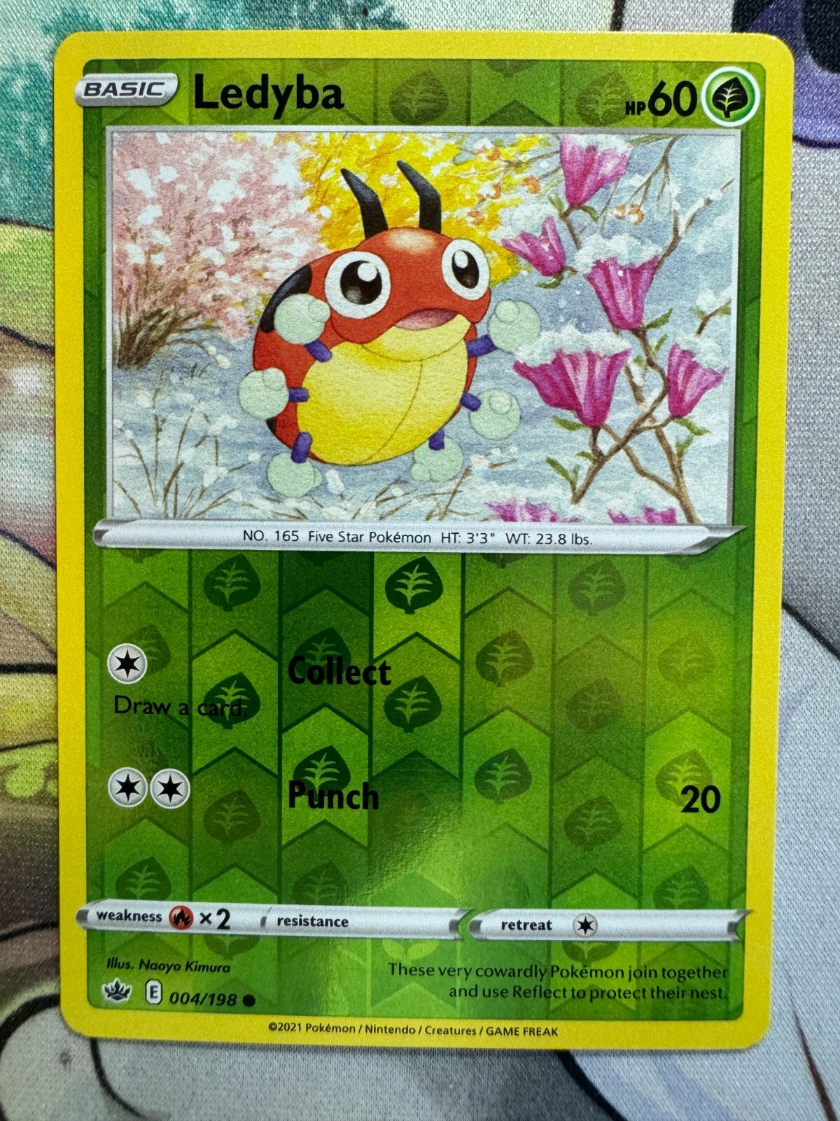 Ledyba Reverse Holo English Pokemon BKR861