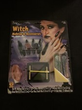WITCH ACCESSORY KIT Classic Halloween Costume Nose Makeup Face Rubie's 19203 NEW